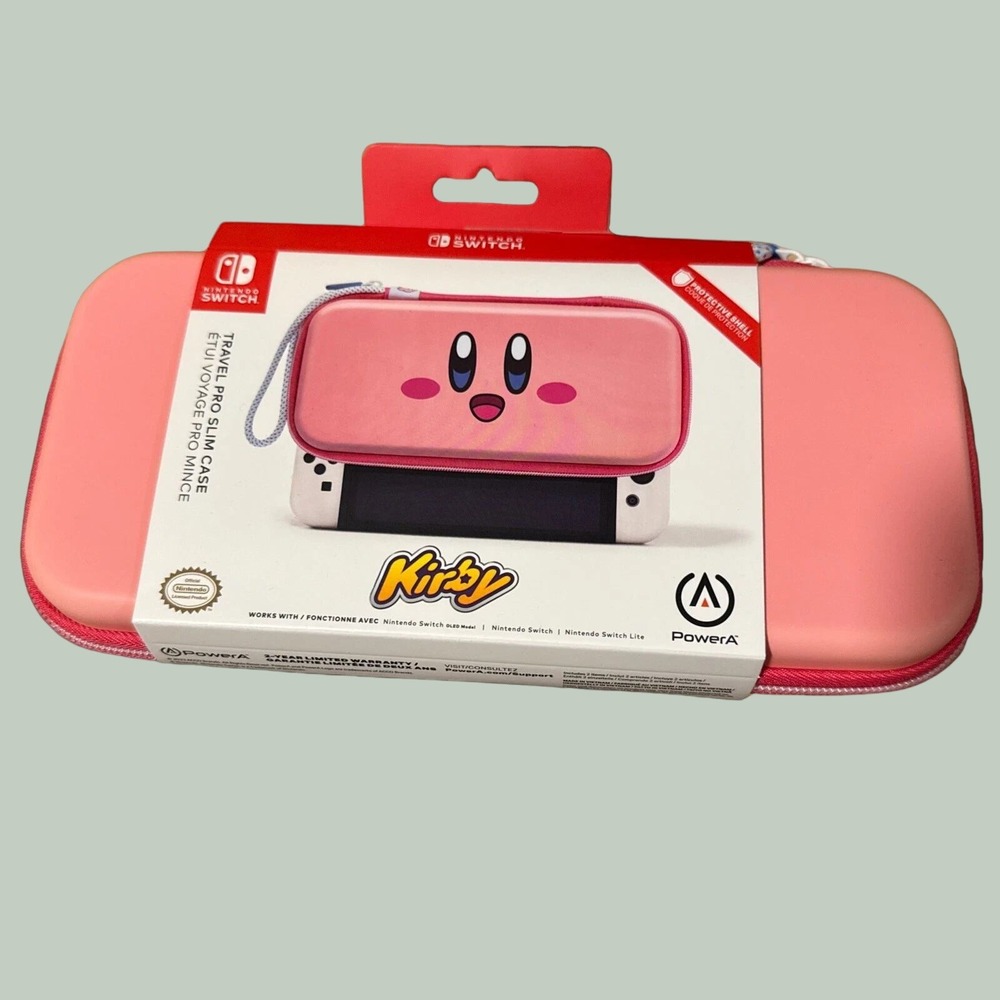 Kirby Pink PowerA Protection Case for Nintendo Switch NEW